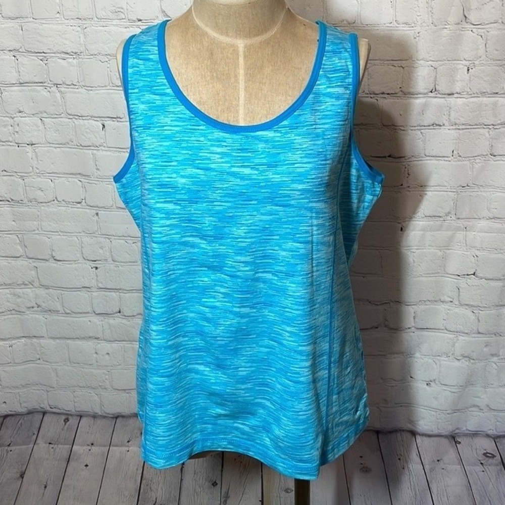 Vintage Y2k Danskin now blue athletic tank top size XXL